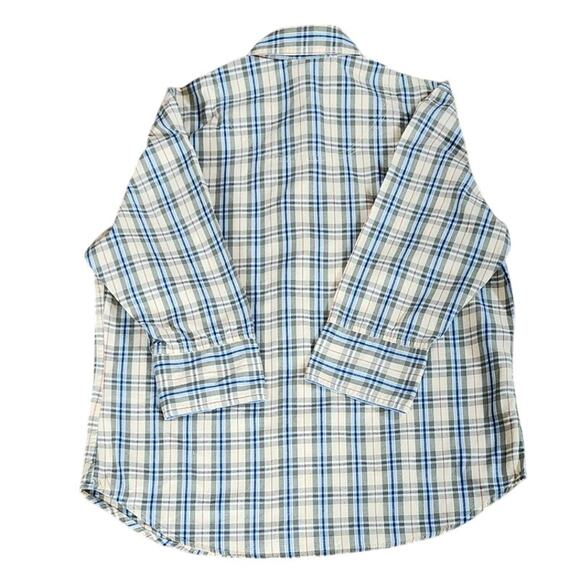 Liz Claiborne Lizwear Green and Blue Plaid  3/4 Sleeve Blouse Women Size Small - Picture 8 of 14